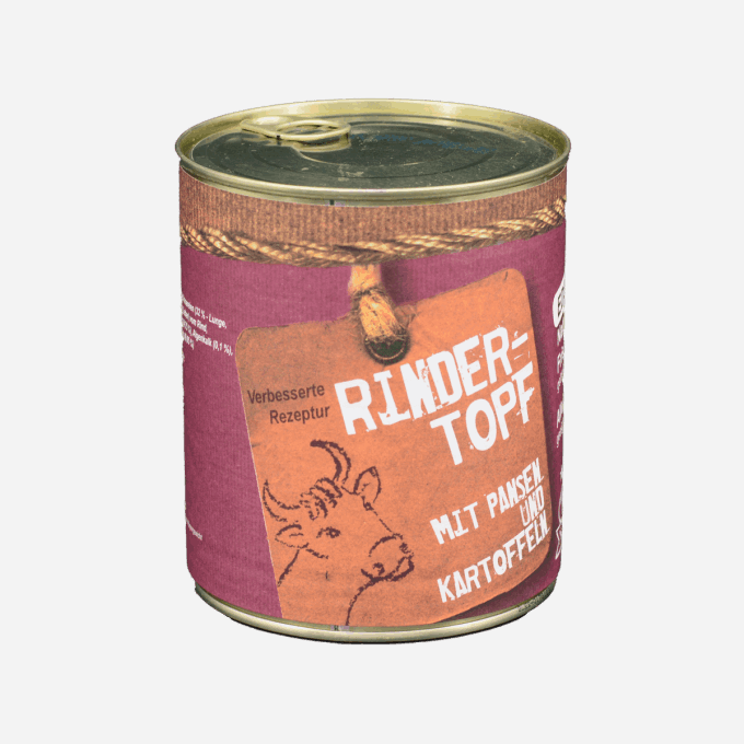 TARUS® Rindertopf Nassfutter 800g